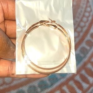 Rose Gold Hoops